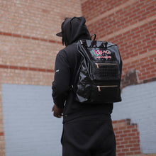 Load image into Gallery viewer, Black Leather Backpack
