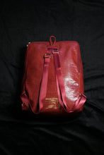 Load image into Gallery viewer, Red Leather Backpack
